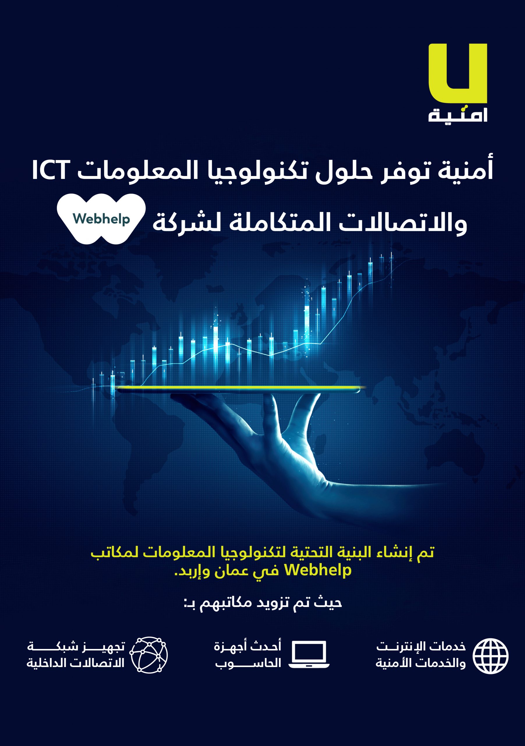 أمنية توفر حلول تكنولوجيا المعلومات “ict” لشركة “ويب هيلب Webhelp” الأردن ديلي بيزنس مينا